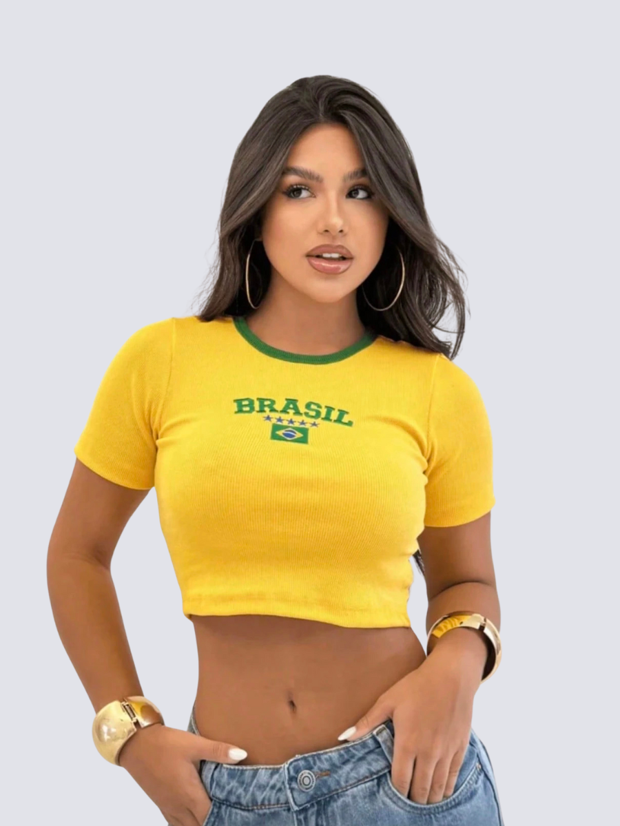 Cropped BrasilCore Icon Amarelo